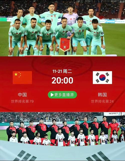 中国足球队vs韩国预选